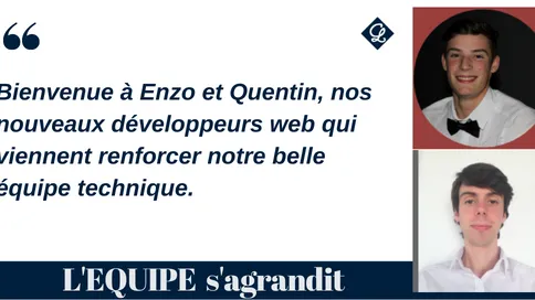 L'équipe s'agrandit